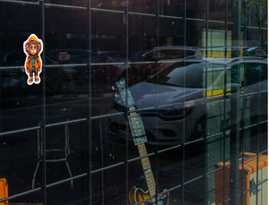 Playful Monkey - Jungle Animal Nursery Art - Sticker