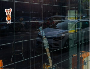 The Cool Bunny - Funny Animal Poster Print - Sticker