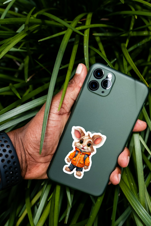 The Cool Bunny - Funny Animal Poster Print - Sticker