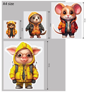 The Explorer Bee - Cute Insect Nursery Wall Art - Sticker